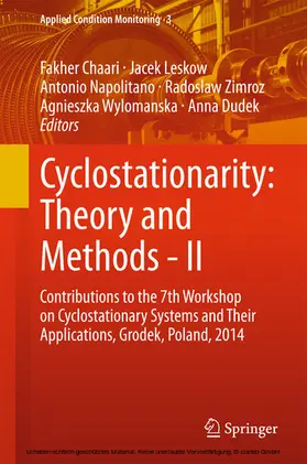 Chaari / Leskow / Napolitano |  Cyclostationarity: Theory and Methods - II | eBook | Sack Fachmedien