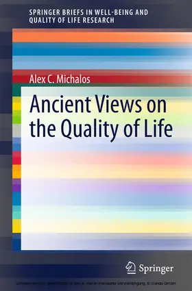 Michalos | Ancient Views on the Quality of Life | E-Book | sack.de