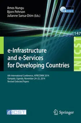 Nungu / Pehrson / Sansa-Otim | e-Infrastructure and e-Services for Developing Countries | E-Book | www.sack.de