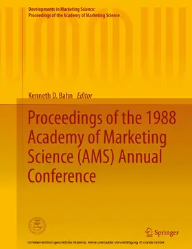 Bahn | Proceedings of the 1988 Academy of Marketing Science (AMS) Annual Conference | E-Book | sack.de