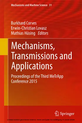 Corves / Lovasz / Hüsing |  Mechanisms, Transmissions and Applications | eBook | Sack Fachmedien
