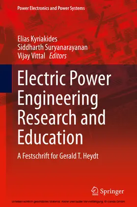 Kyriakides / Suryanarayanan / Vittal |  Electric Power Engineering Research and Education | eBook | Sack Fachmedien