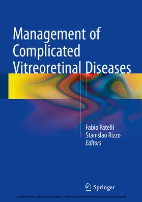 Patelli / Rizzo |  Management of Complicated Vitreoretinal Diseases | eBook | Sack Fachmedien