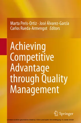 Peris-Ortiz / Álvarez-García / Rueda-Armengot |  Achieving Competitive Advantage through Quality Management | eBook | Sack Fachmedien