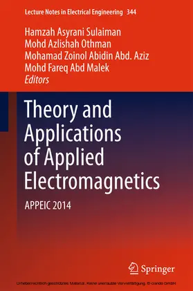 Sulaiman / Othman / Abd. Aziz |  Theory and Applications of Applied Electromagnetics | eBook | Sack Fachmedien