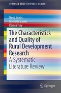 Evans / Tsey / Lasen |  A Systematic Review of Rural Development Research | Buch |  Sack Fachmedien