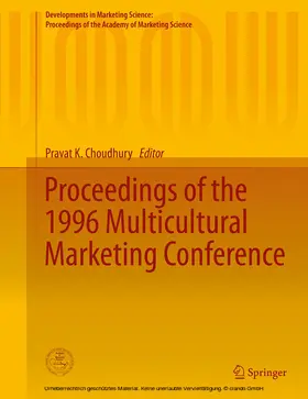Choudhury |  Proceedings of the 1996 Multicultural Marketing Conference | eBook | Sack Fachmedien