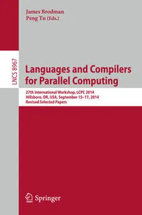 Brodman / Tu | Languages and Compilers for Parallel Computing | E-Book | sack.de