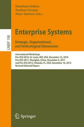 Sedera / Gronau / Sumner | Enterprise Systems. Strategic, Organizational, and Technological Dimensions | E-Book | sack.de