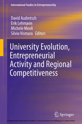 Audretsch / Lehmann / Meoli | University Evolution, Entrepreneurial Activity and Regional Competitiveness | E-Book | sack.de