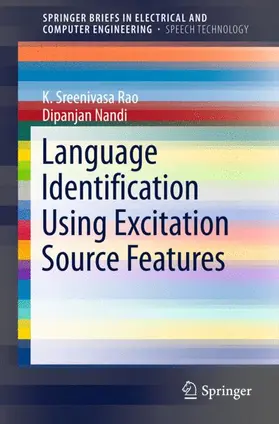 Nandi / Rao |  Language Identification Using Excitation Source Features | Buch |  Sack Fachmedien