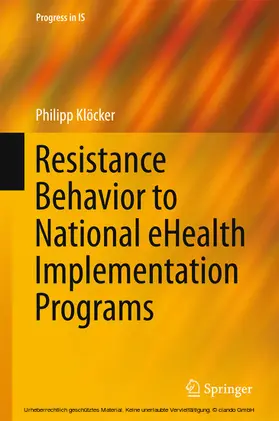 Klöcker | Resistance Behavior to National eHealth Implementation Programs | E-Book | sack.de