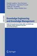 Lambrix / Hyvönen / Blomqvist |  Knowledge Engineering and Knowledge Management | Buch |  Sack Fachmedien