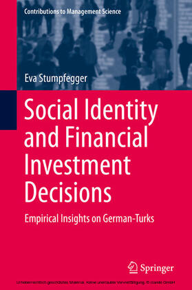 Stumpfegger |  Social Identity and Financial Investment Decisions | eBook | Sack Fachmedien