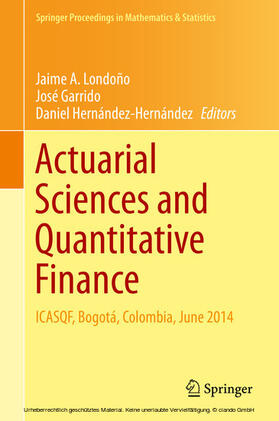 Londoño / Garrido / Hernández-Hernández | Actuarial Sciences and Quantitative Finance | E-Book | sack.de