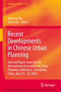 Pan / Cao |  Recent Developments in Chinese Urban Planning | eBook | Sack Fachmedien