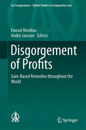 Janssen / Hondius |  Disgorgement of Profits | Buch |  Sack Fachmedien