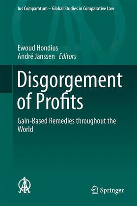 Janssen / Hondius | Disgorgement of Profits | Buch | 978-3-319-18758-7 | sack.de