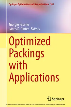 Fasano / Pintér |  Optimized Packings with Applications | eBook | Sack Fachmedien