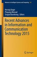 Unger / Meesad / Boonkrong |  Recent Advances in Information and Communication Technology 2015 | Buch |  Sack Fachmedien