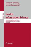 Yin / Ho / Wang |  Health Information Science | Buch |  Sack Fachmedien