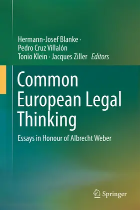 Blanke / Cruz Villalón / Klein | Common European Legal Thinking | E-Book | www.sack.de