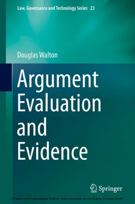 Walton | Argument Evaluation and Evidence | E-Book | sack.de