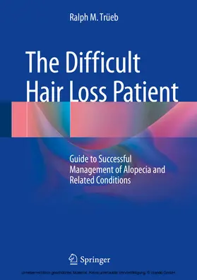 Trüeb |  The Difficult Hair Loss Patient | eBook | Sack Fachmedien