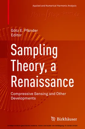 Pfander | Sampling Theory, a Renaissance | E-Book | www.sack.de