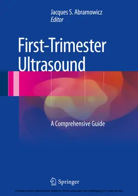 Abramowicz |  First-Trimester Ultrasound | eBook | Sack Fachmedien