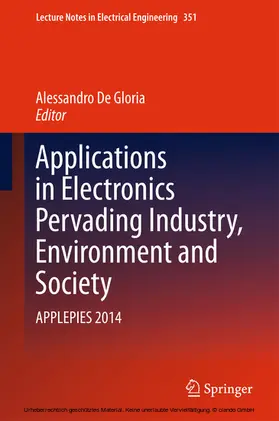 De Gloria |  Applications in Electronics Pervading Industry, Environment and Society | eBook | Sack Fachmedien