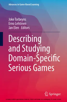 Torbeyns / Lehtinen / Elen | Describing and Studying Domain-Specific Serious Games | E-Book | sack.de