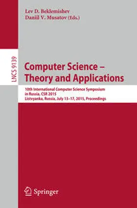Beklemishev / Musatov | Computer Science -- Theory and Applications | E-Book | www.sack.de