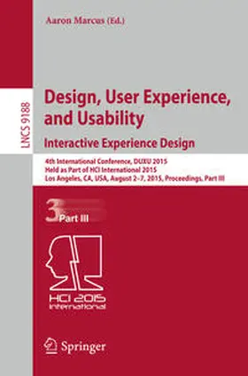 Marcus | Design, User Experience, and Usability: Interactive Experience Design | E-Book | sack.de