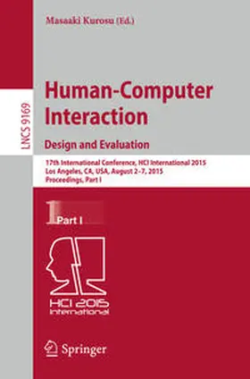 Kurosu | Human-Computer Interaction: Design and Evaluation | E-Book | www.sack.de