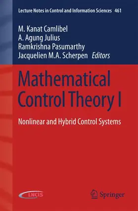 Camlibel / Scherpen / Julius |  Mathematical Control Theory I | Buch |  Sack Fachmedien
