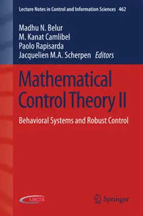 Belur / Camlibel / Rapisarda | Mathematical Control Theory II | E-Book | sack.de