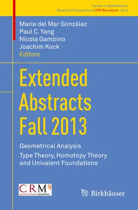 González / Yang / Gambino |  Extended Abstracts Fall 2013 | eBook | Sack Fachmedien