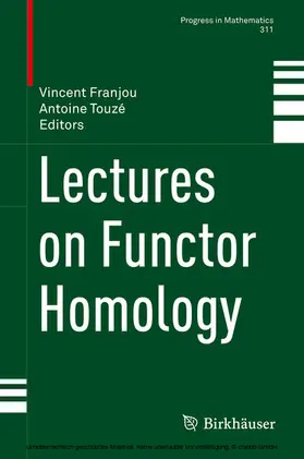 Franjou / Touzé | Lectures on Functor Homology | E-Book | www.sack.de
