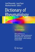 Herold / Rovenský / Payer |  Dictionary of Rheumatology | Buch |  Sack Fachmedien