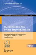 Stephanidis |  HCI International 2015 - Posters¿ Extended Abstracts | Buch |  Sack Fachmedien