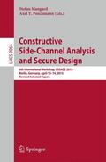 Poschmann / Mangard |  Constructive Side-Channel Analysis and Secure Design | Buch |  Sack Fachmedien