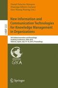 Palacios-Marqués / Huarng / Ribeiro Soriano |  New Information and Communication Technologies for Knowledge Management in Organizations | Buch |  Sack Fachmedien