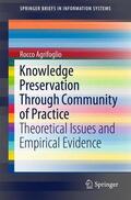Agrifoglio |  Knowledge Preservation Through Community of Practice | Buch |  Sack Fachmedien