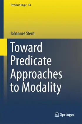Stern |  Toward Predicate Approaches to Modality | Buch |  Sack Fachmedien