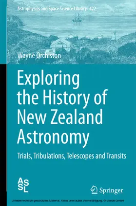 Orchiston | Exploring the History of New Zealand Astronomy | E-Book | sack.de