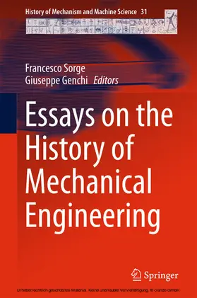 Sorge / Genchi |  Essays on the History of Mechanical Engineering | eBook | Sack Fachmedien