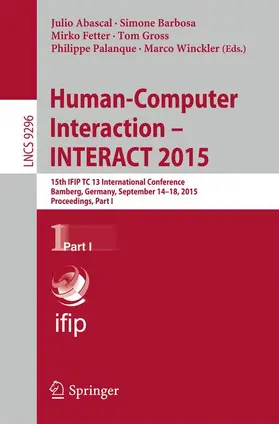 Abascal / Barbosa / Winckler |  Human-Computer Interaction - INTERACT 2015 | Buch |  Sack Fachmedien