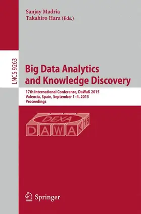 Madria / Hara |  Big Data Analytics and Knowledge Discovery | Buch |  Sack Fachmedien