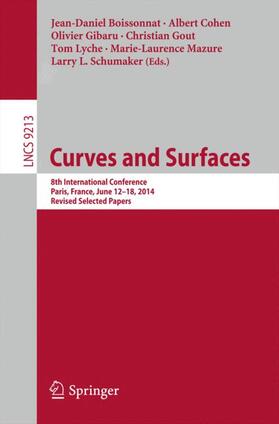 Boissonnat / Cohen / Gibaru | Curves and Surfaces | Buch | 978-3-319-22803-7 | sack.de